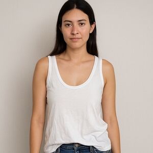 Michael Stars Classic White Tank Top